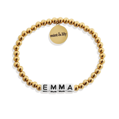 Custom Waterproof Gold Beaded Friendship Bracelet