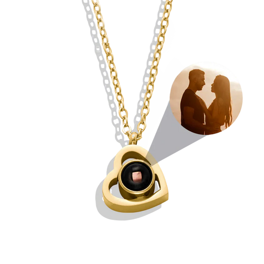 Personalized Heart Photo Necklace