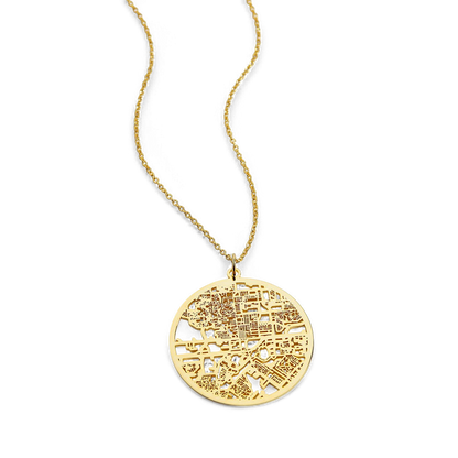 Custom Map Necklace