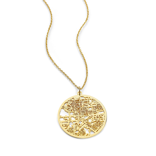 Custom Map Necklace