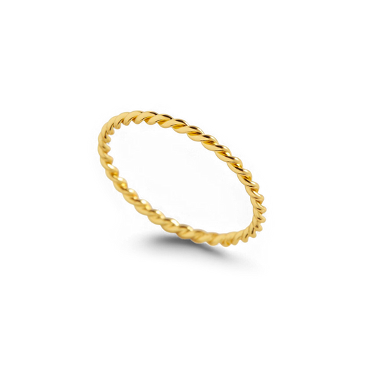 Bague tressée délicate
