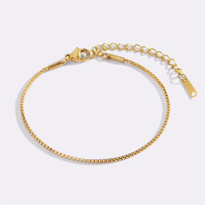 Bracelet chaîne boîte essentielle