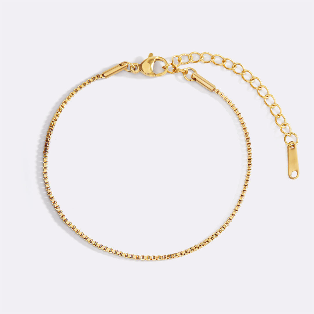 Bracelet chaîne boîte essentielle