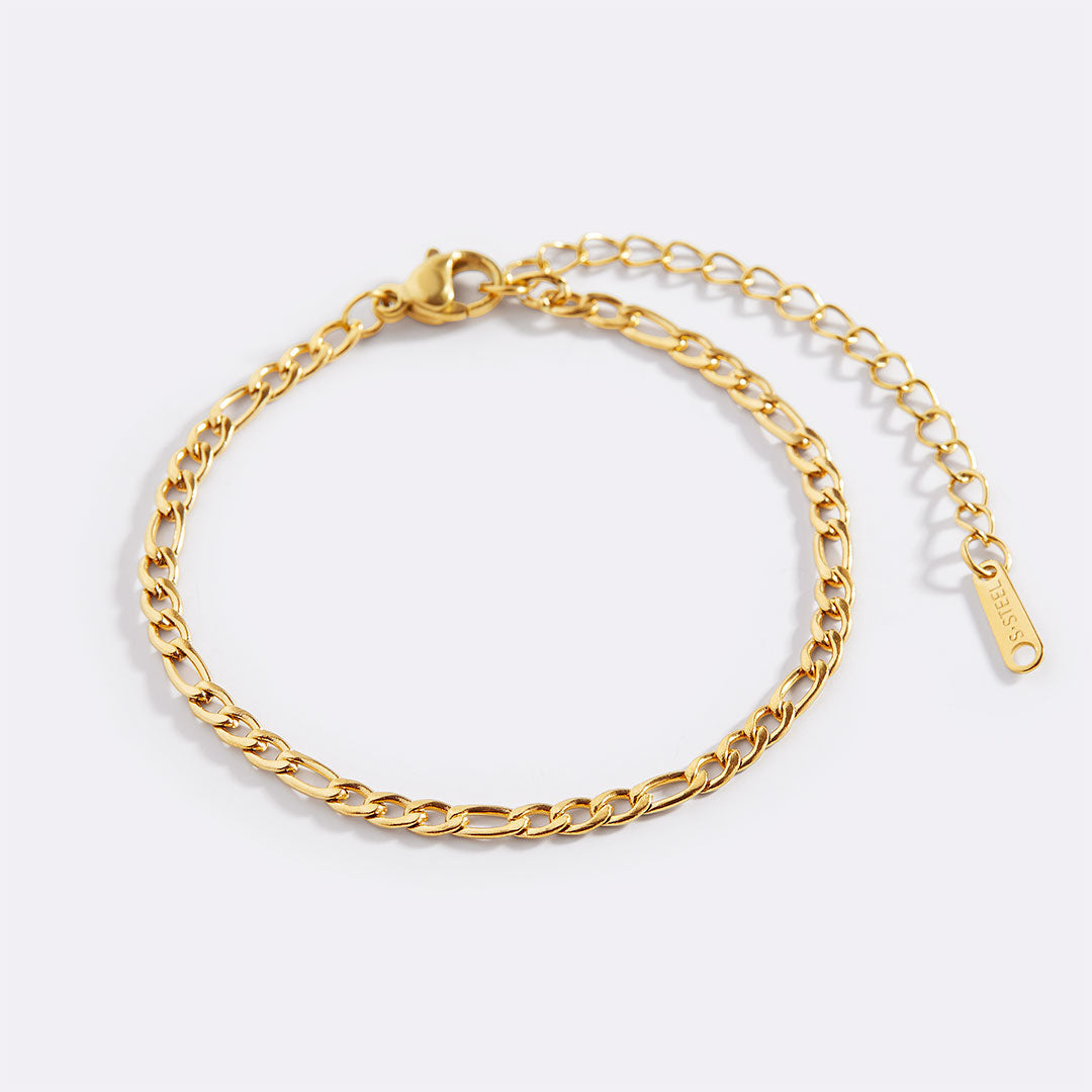 Bracelet chaîne Figaro essentiel
