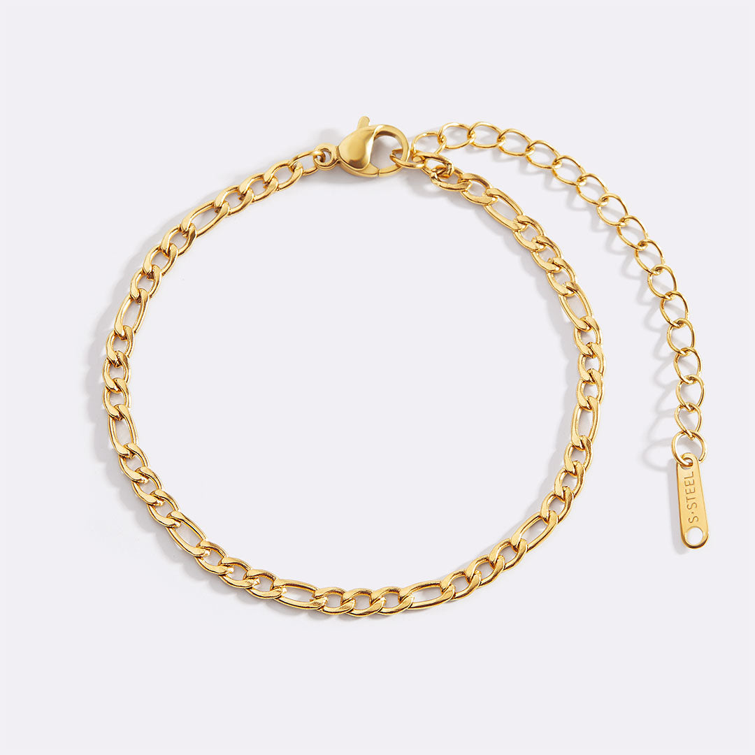 Bracelet chaîne Figaro essentiel