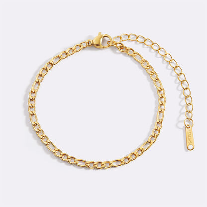 Bracelet chaîne Figaro essentiel