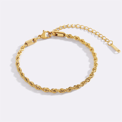Bracelet chaîne corde essentiel