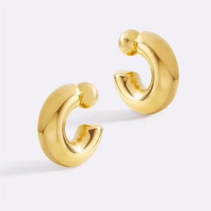 Boucles d'oreilles créoles réversibles