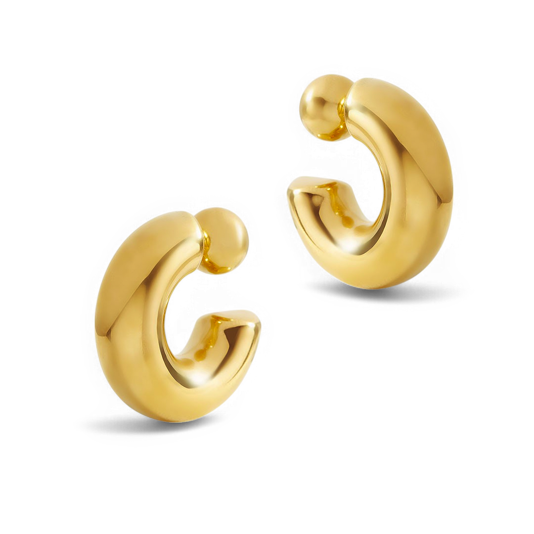 Boucles d'oreilles créoles réversibles