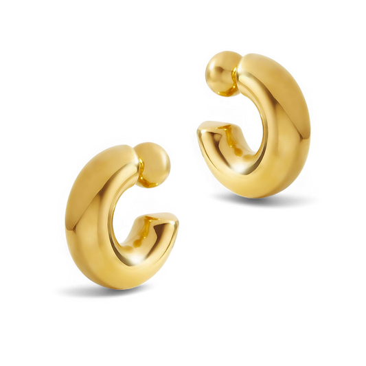 Boucles d'oreilles créoles réversibles