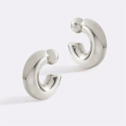Boucles d'oreilles créoles réversibles