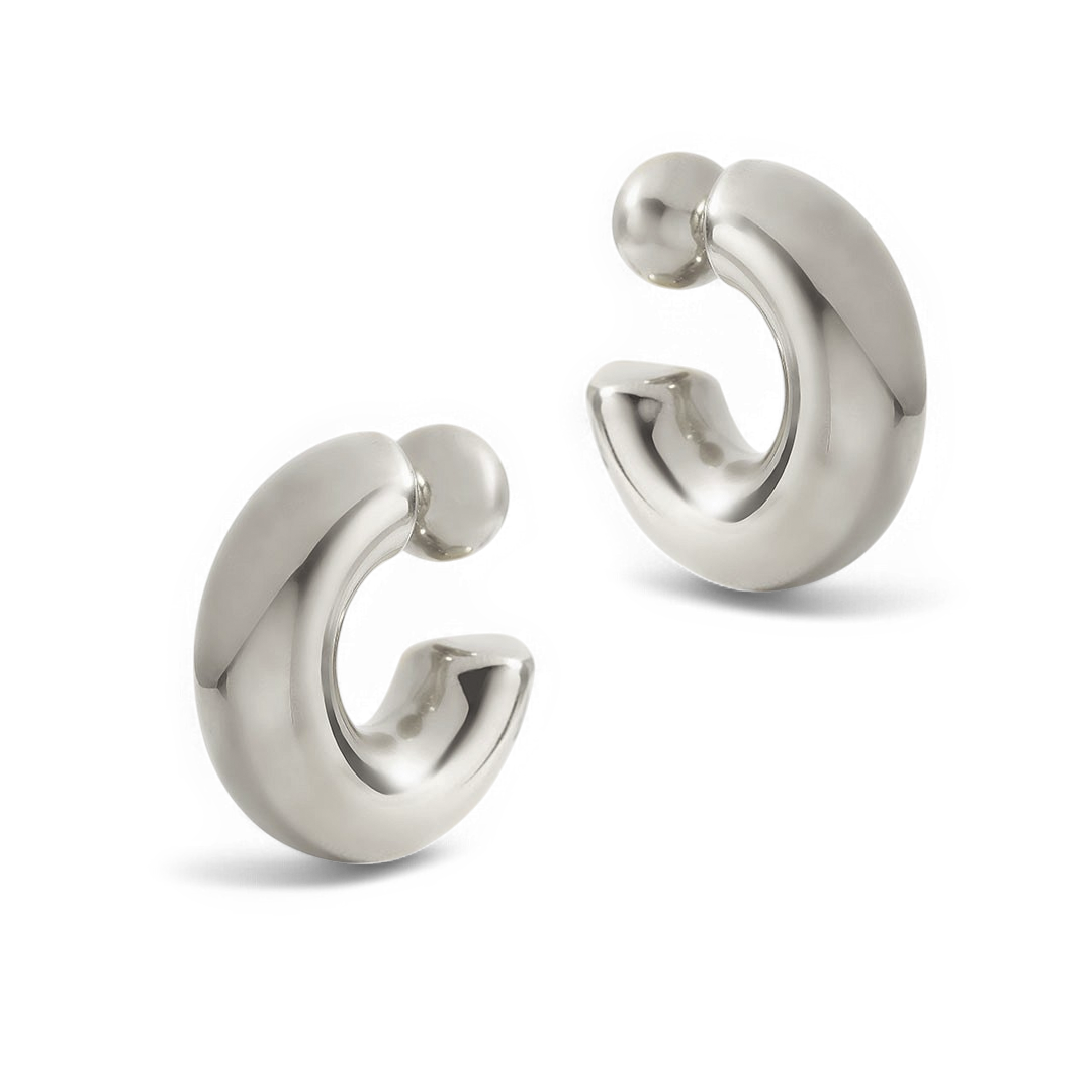 Boucles d'oreilles créoles réversibles