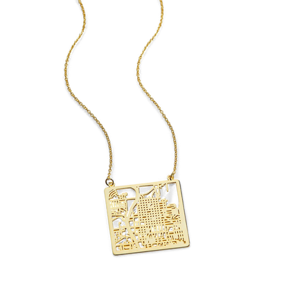 Custom Map Necklace