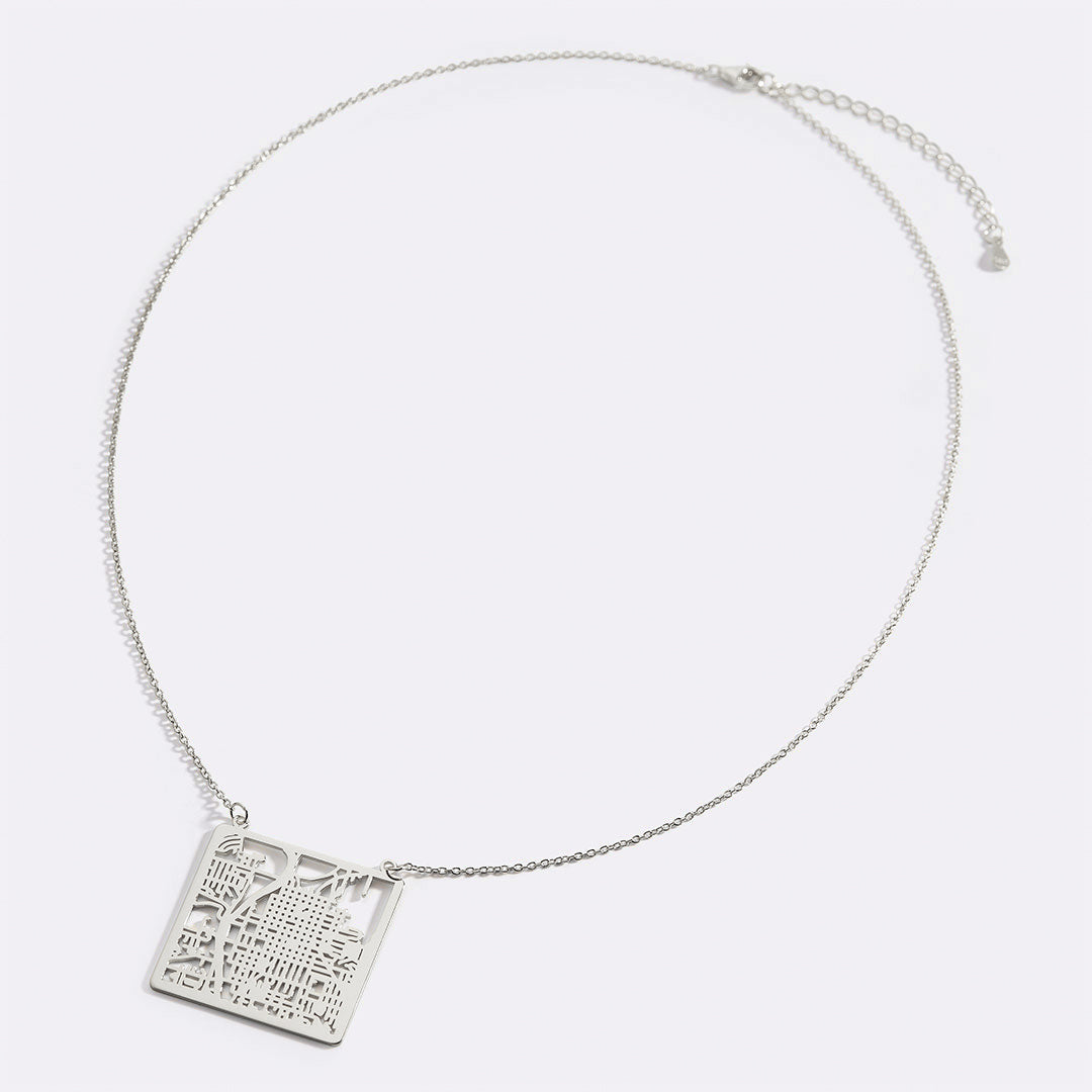 Custom Map Necklace
