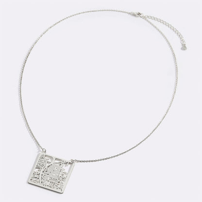 Custom Map Necklace