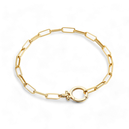 Bracelet trombone menthe