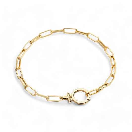 Bracelet trombone menthe