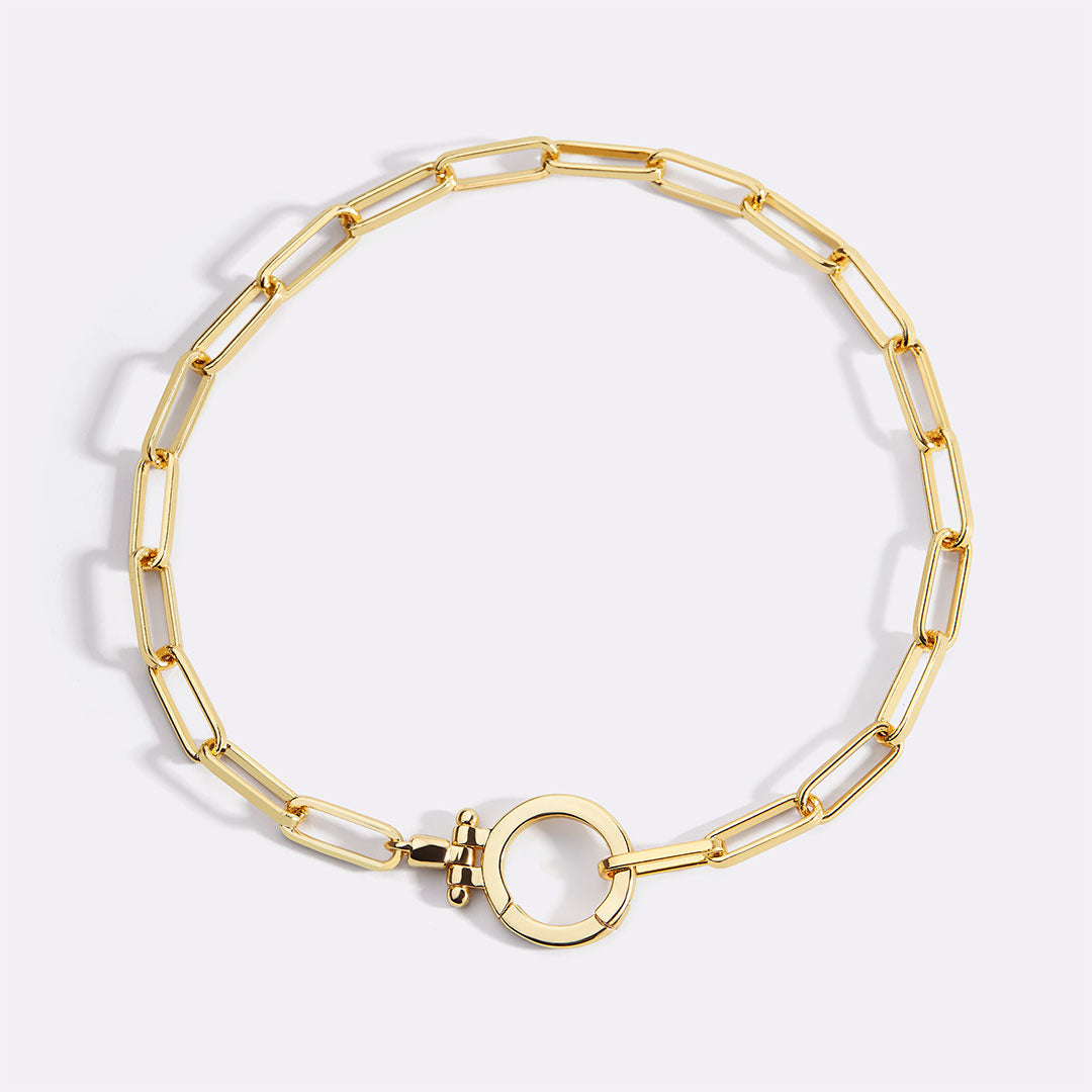 Bracelet trombone menthe