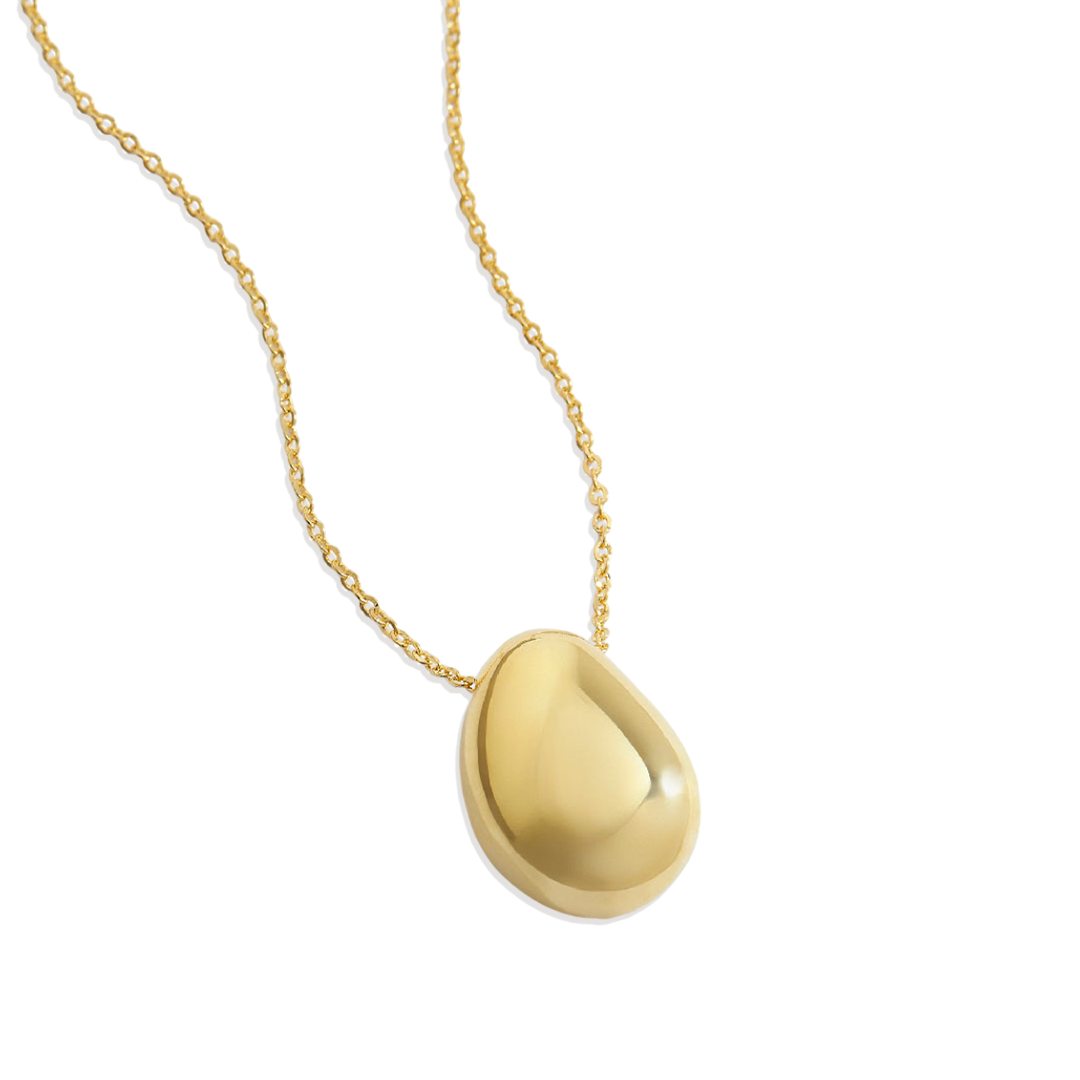 Collier pendentif galet