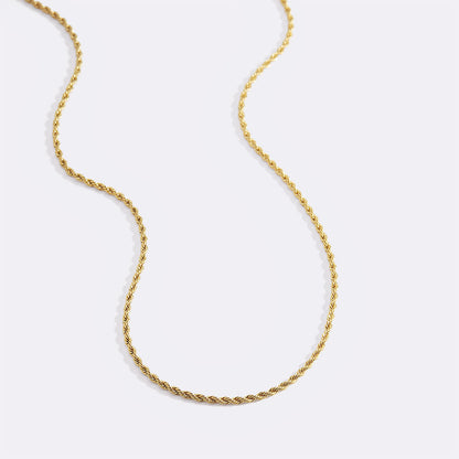 Collier chaîne en corde