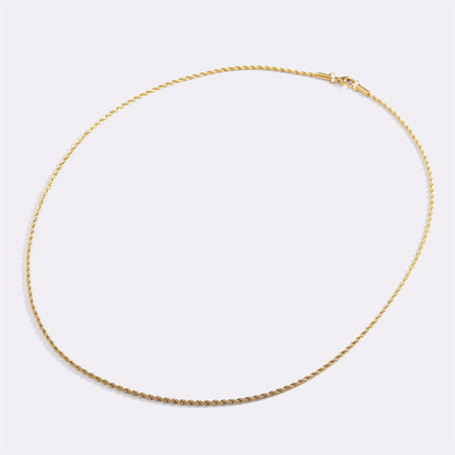 Collier chaîne en corde