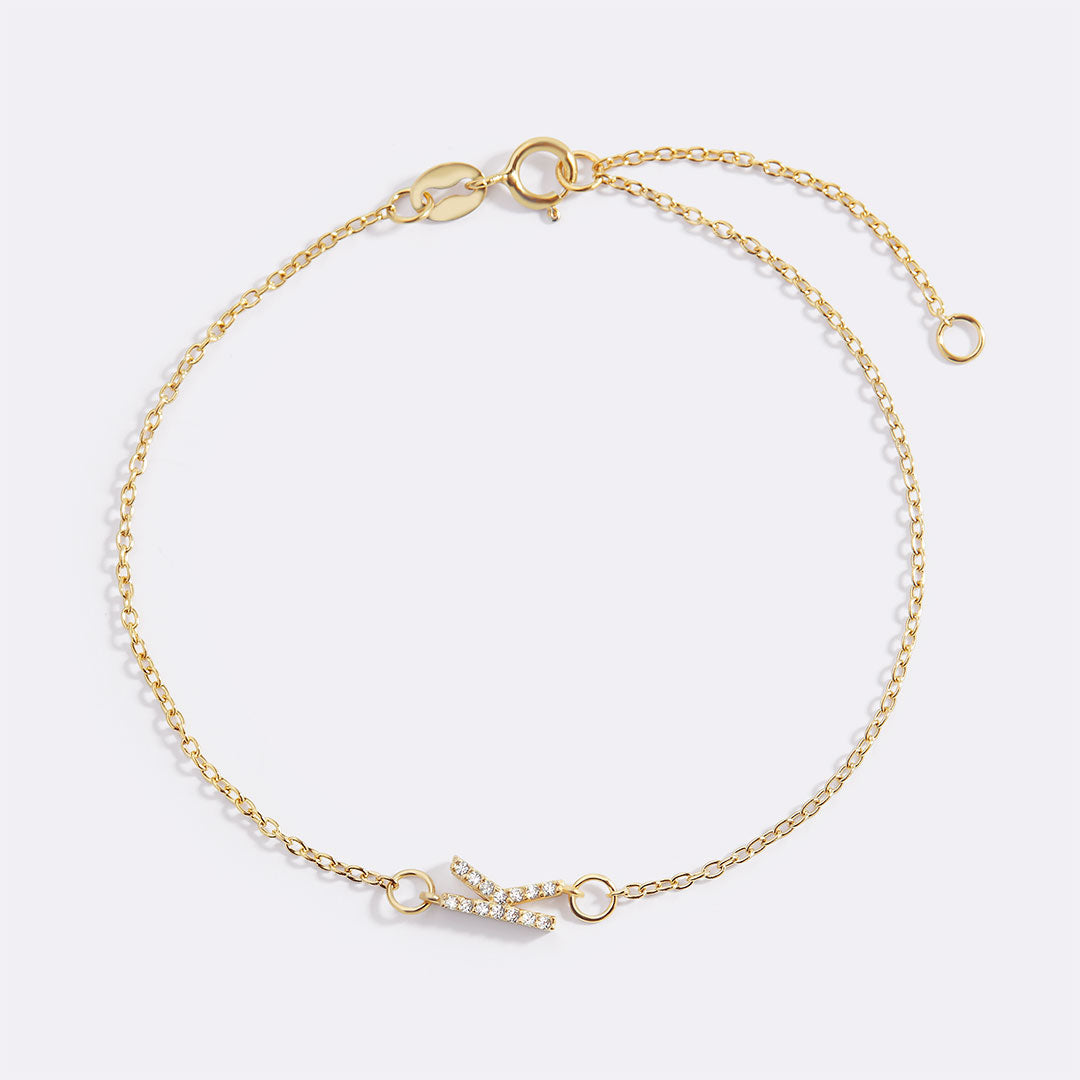 Le bracelet initial Skinny Diamond