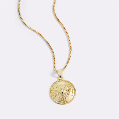 Collier pendentif soleil