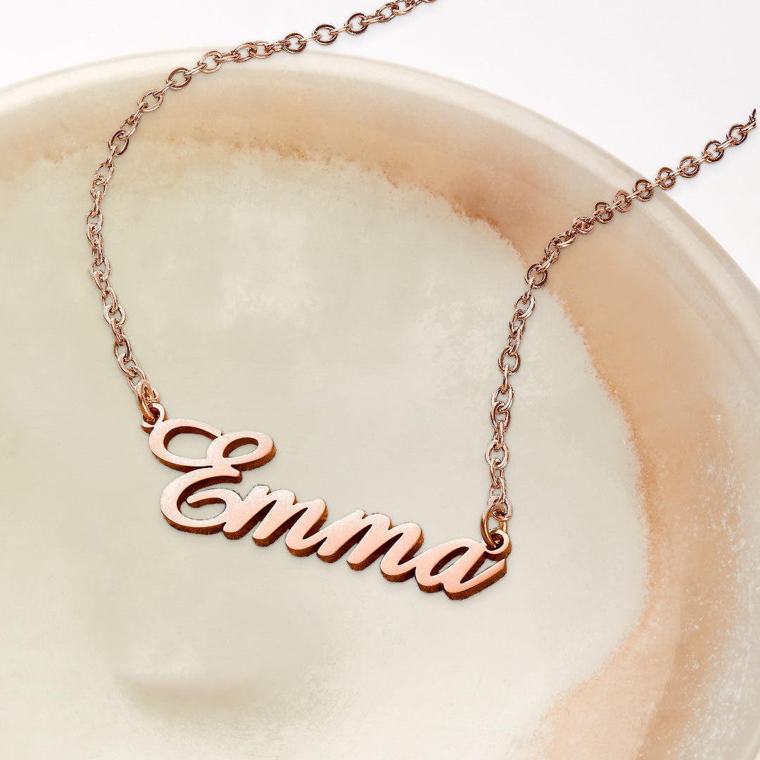 Collier avec nom en plume 