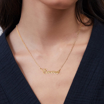 Collier avec nom en plume 