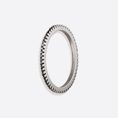 Bague d'éternité en diamant noir