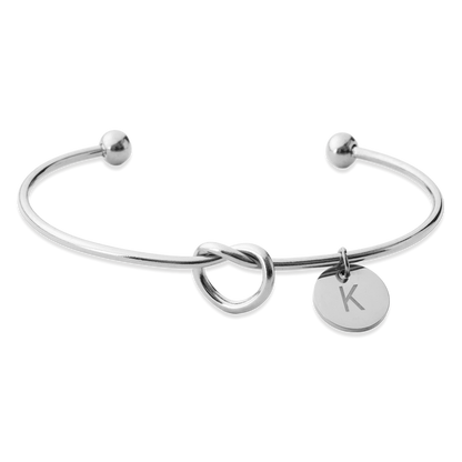 Personalized Tie the Knot Bracelet • Bridesmaid Gift Bracelet