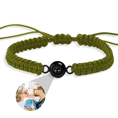 Personalized Braided Photo Bracelet