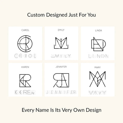 Monogram Name Ring