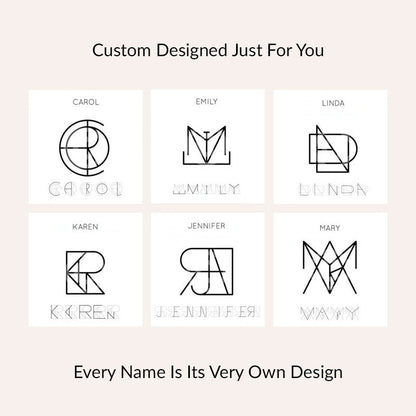Monogram Name Earrings