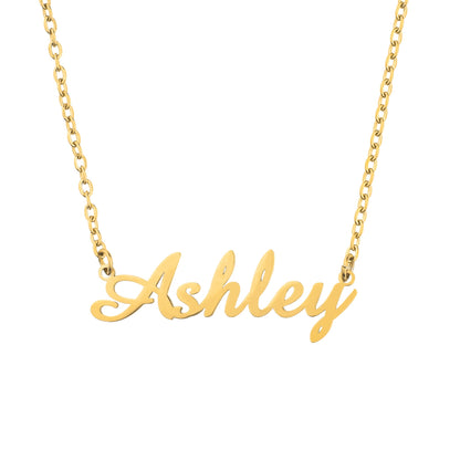 Collier avec nom en plume 