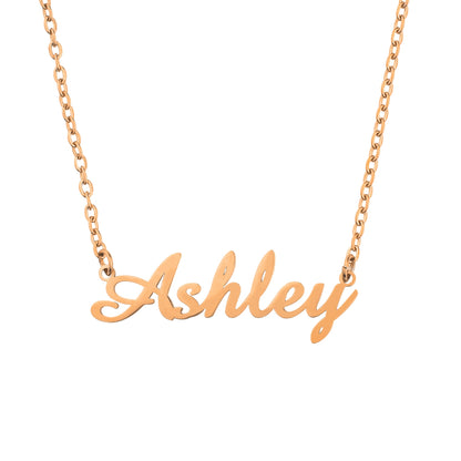 Collier avec nom en plume 