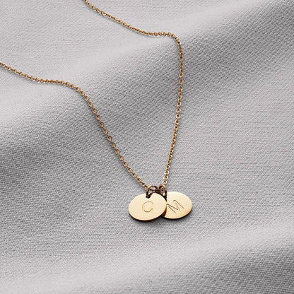 Collier délicat avec disque initial