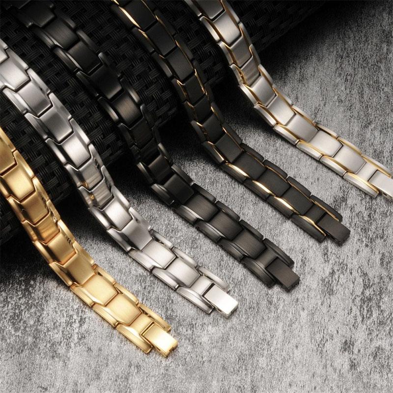 Magnettherapie-Armbänder - Schwarz, Silber, Gold