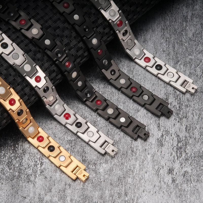Magnettherapie-Armbänder - Schwarz, Silber, Gold