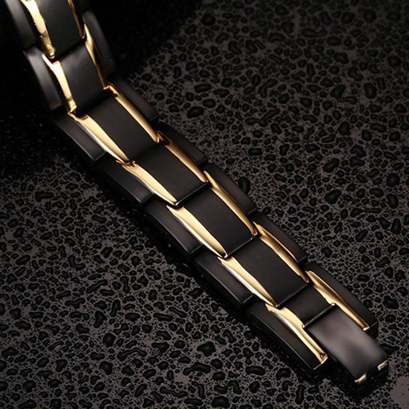 Magnettherapie-Armbänder - Schwarz, Silber, Gold