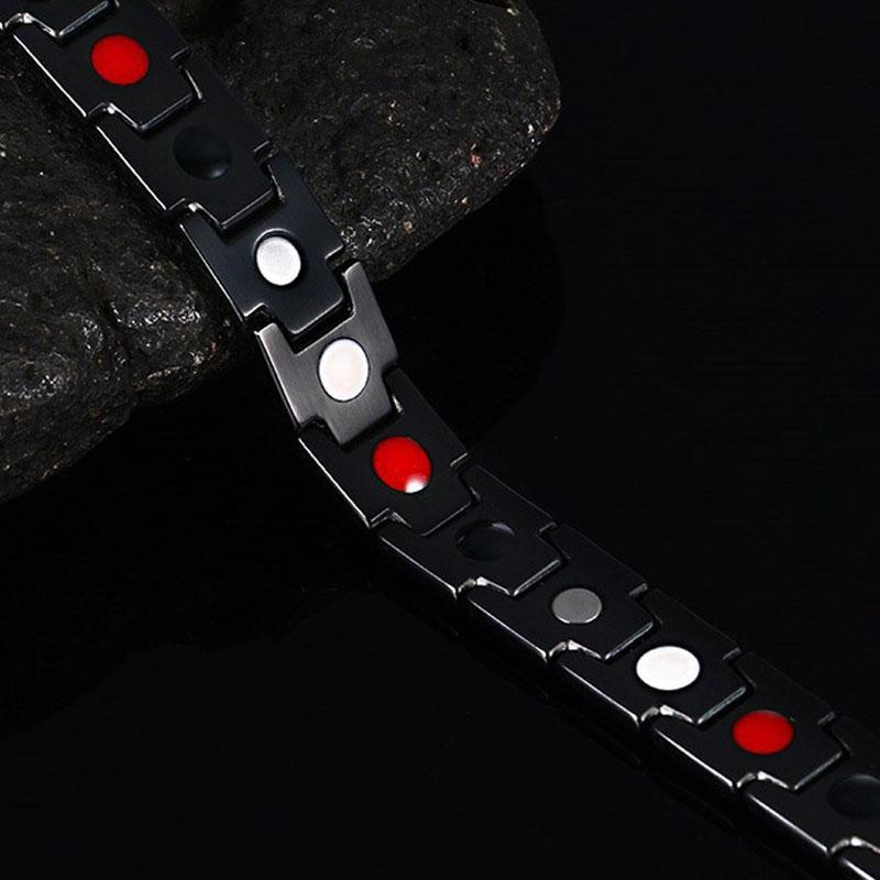 Magnettherapie-Armbänder - Schwarz, Silber, Gold