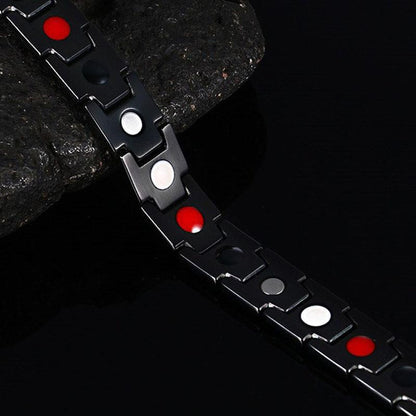 Magnettherapie-Armbänder - Schwarz, Silber, Gold