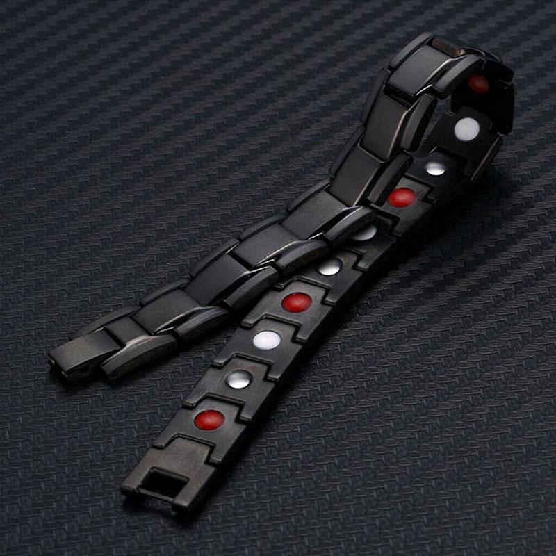 Magnettherapie-Armbänder - Schwarz, Silber, Gold