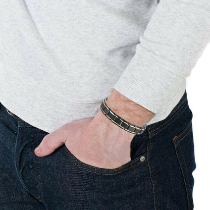 Magnettherapie-Armbänder - Schwarz, Silber, Gold