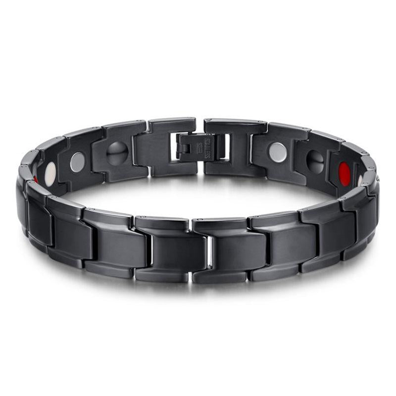 Magnettherapie-Armbänder - Schwarz, Silber, Gold
