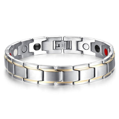 Magnettherapie-Armbänder - Schwarz, Silber, Gold