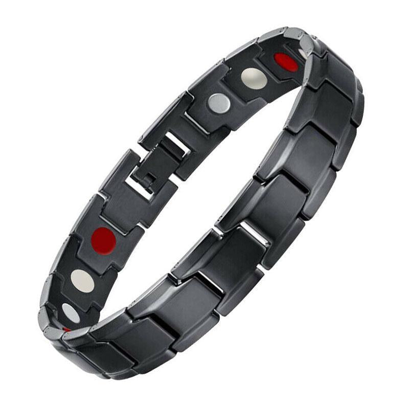 Magnettherapie-Armbänder - Schwarz, Silber, Gold