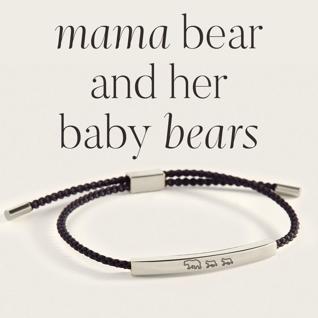 Bracelet d'inspiration Maman Ours et ses Bébés Ours