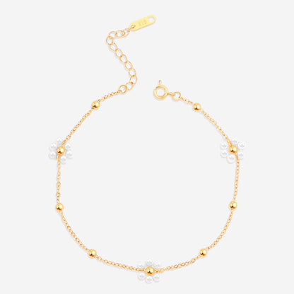 Bracelet de cheville en perles Marguerite