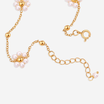 Bracelet de cheville en perles Marguerite
